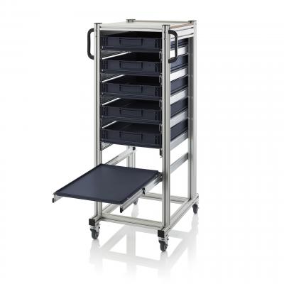 Antistatic ESD Transport Trolleys ESD System trolley for Euro containers 59 x 76 x 135 cm (L x W x H) - 666 ESD SE.L.6475